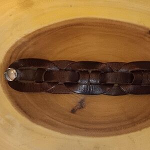 Upcycled Leather Bracelet